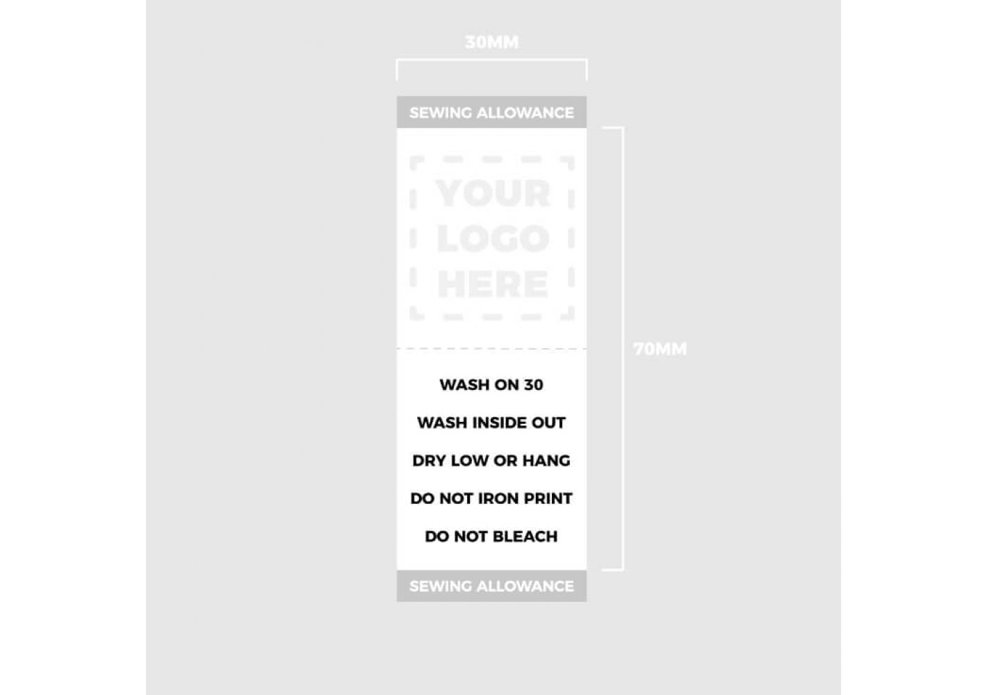 Woven Label Template
